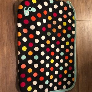 Polka dot laptop sleeve
